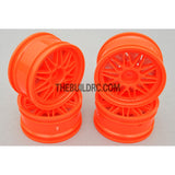 1/10 RC Car 26mm 20 Removeable Spoke 2mm Offset DRIFT Sporty Wheel 4pcs - Orange