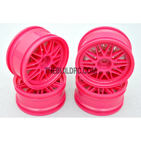 1/10 RC Car 26mm 20 Removeable Spoke 2mm Offset DRIFT Sporty Wheel 4pcs - Purple