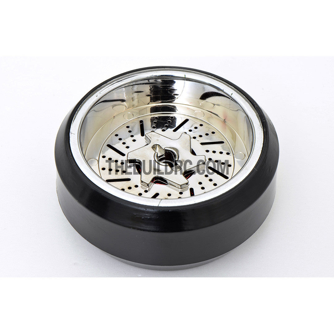 1/10 RC Car 20 Spoke 3mm Offset DRIFT Sporty Wheel with Diamond Irregular Cut DRIFT Tyres / Tires 4pcs - Silver