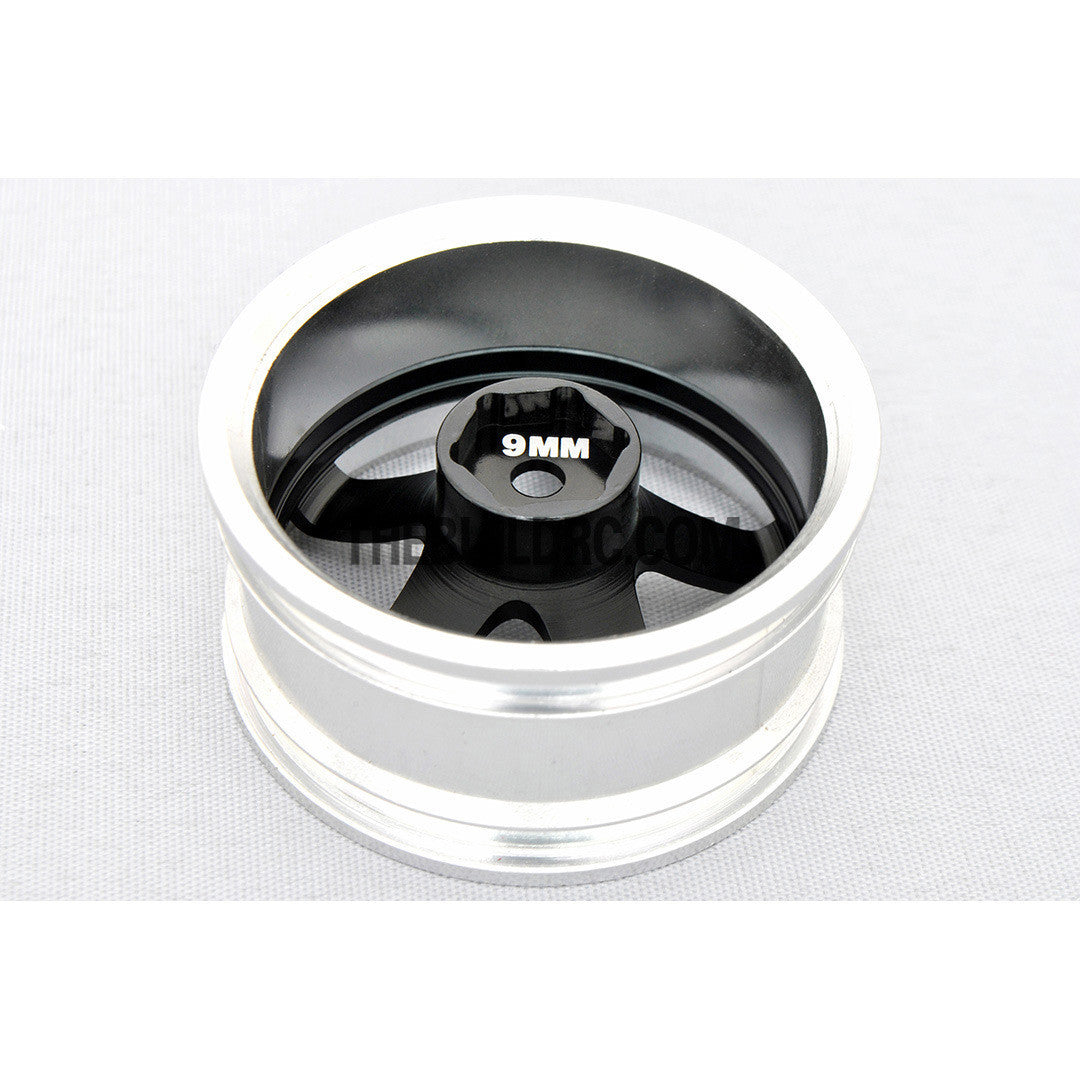 1/10 RC Car 5 Spoke 9mm Offset  26mm Alloy CNC Sports Wheel Rim (4pcs)