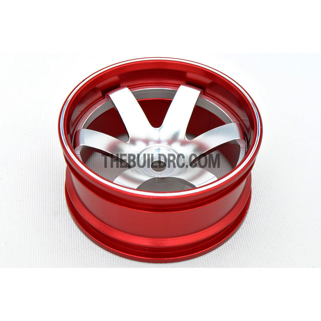 1/10 RC Car 6 Spoke 9mm Offset  26mm Alloy CNC Sports Wheel Rim (4pcs)