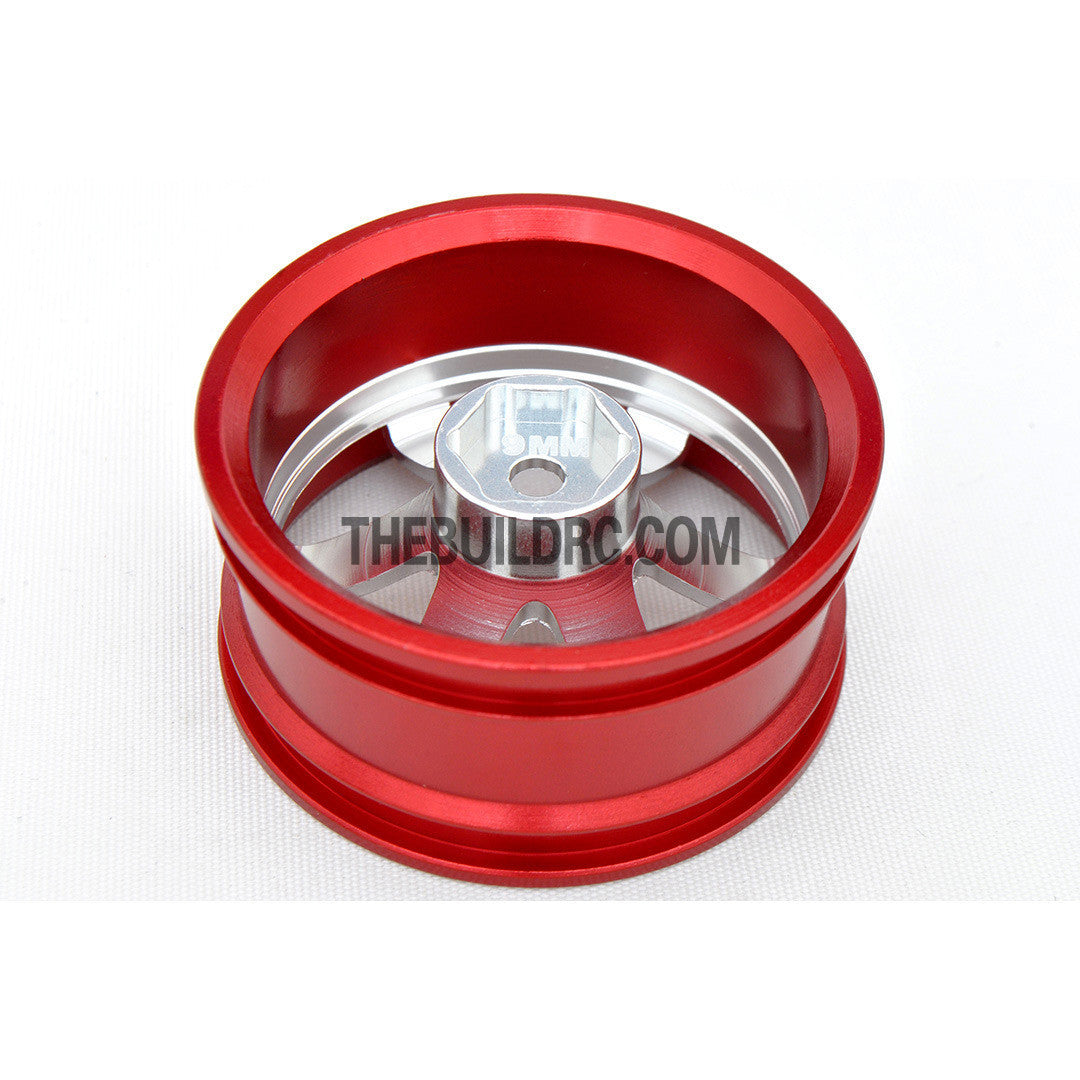 1/10 RC Car 6 Spoke 9mm Offset  26mm Alloy CNC Sports Wheel Rim (4pcs)
