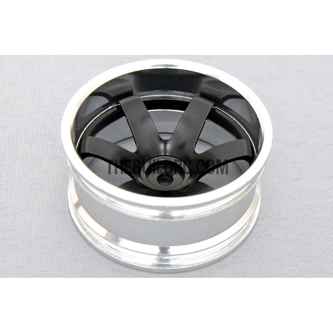 1/10 RC Car 6 Spoke 12mm Offset  26mm Alloy CNC Sports Wheel Rim (4pcs)