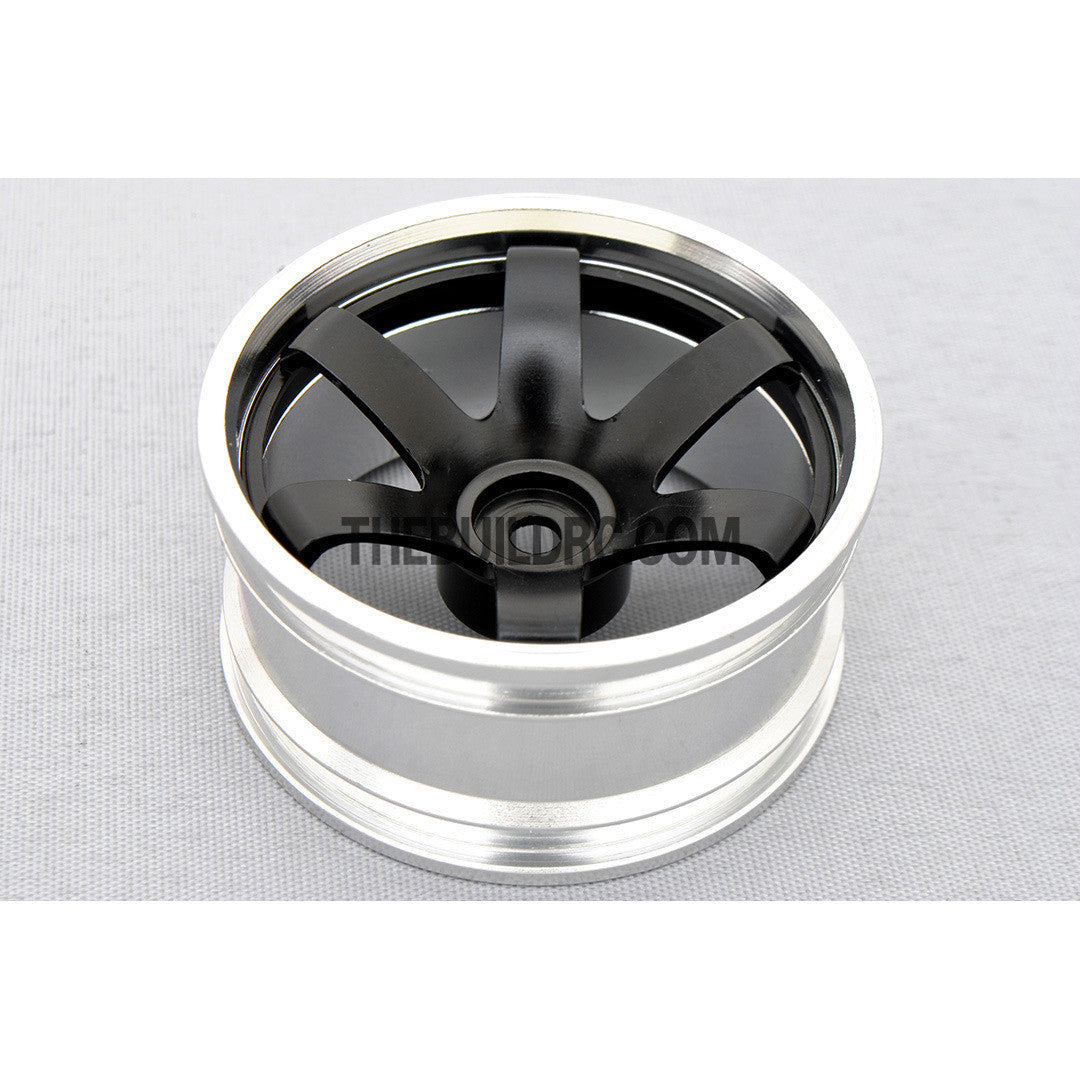 1/10 RC Car 6 Spoke 6mm Offset  26mm Alloy CNC Sports Wheel Rim (4pcs)