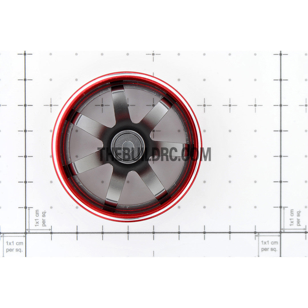 1/10 RC Car 7 Spoke 12mm Offset  26mm Alloy CNC Sports Wheel Rim (4pcs)