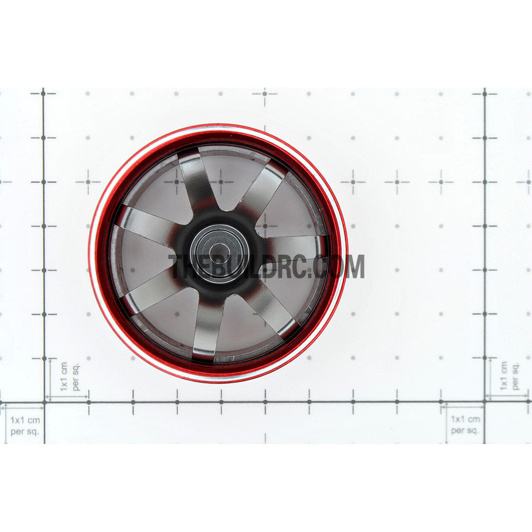 1/10 RC Car 7 Spoke 9mm Offset  26mm Alloy CNC Sports Wheel Rim (4pcs)