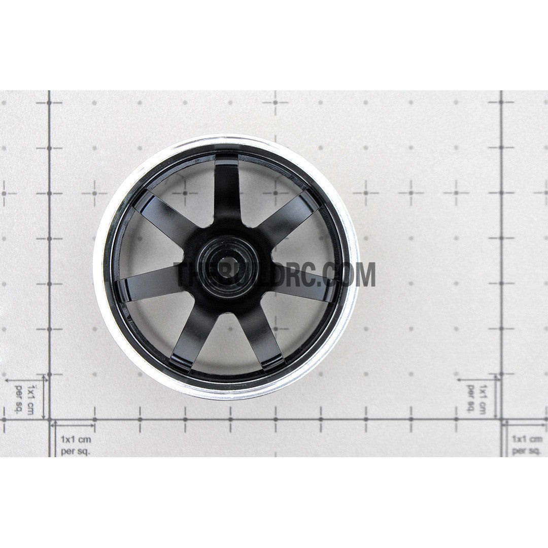 1/10 RC Car 7 Spoke 6mm Offset  26mm Alloy CNC Sports Wheel Rim (4pcs)