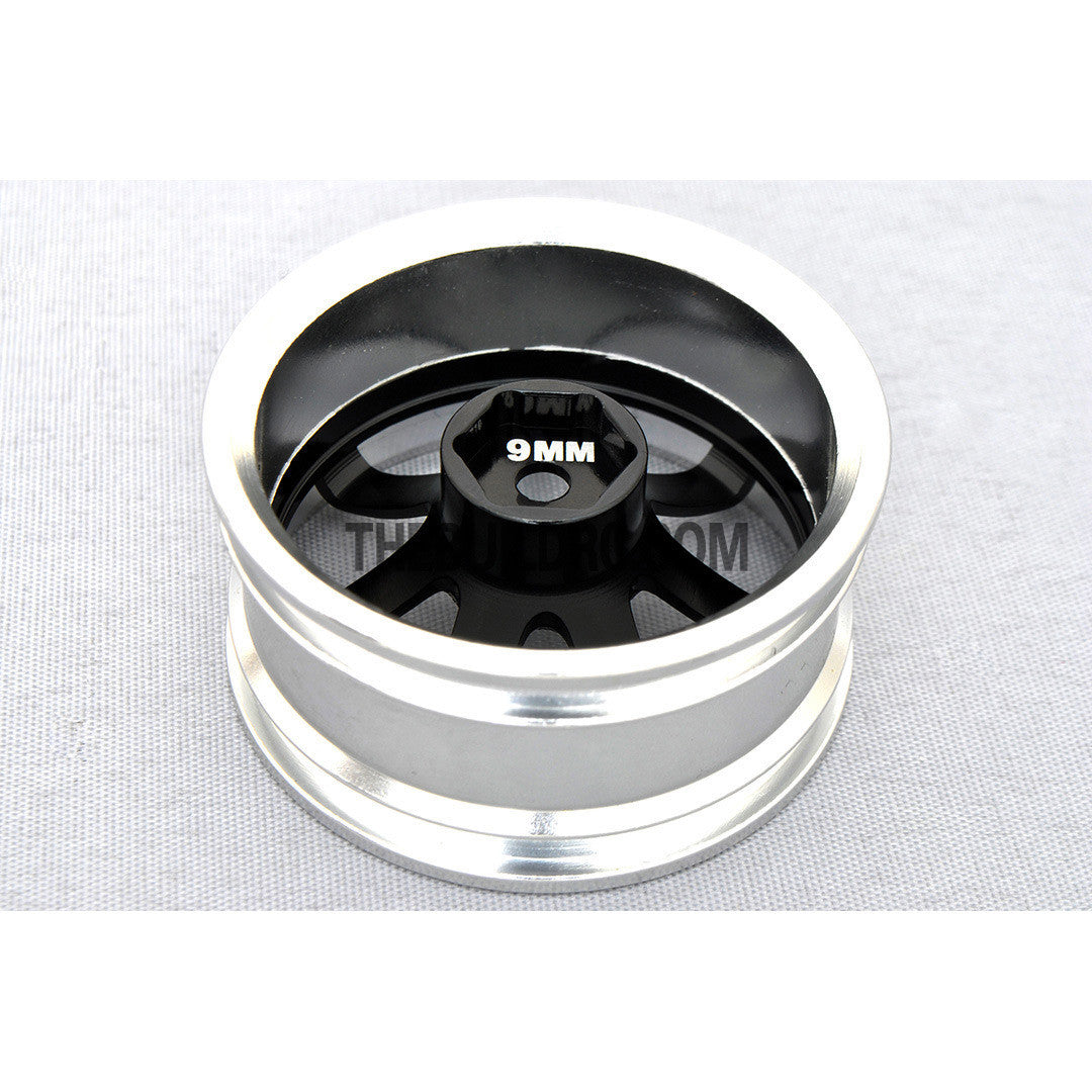 1/10 RC Car 7 Spoke 9mm Offset  26mm Alloy CNC Sports Wheel Rim (4pcs)