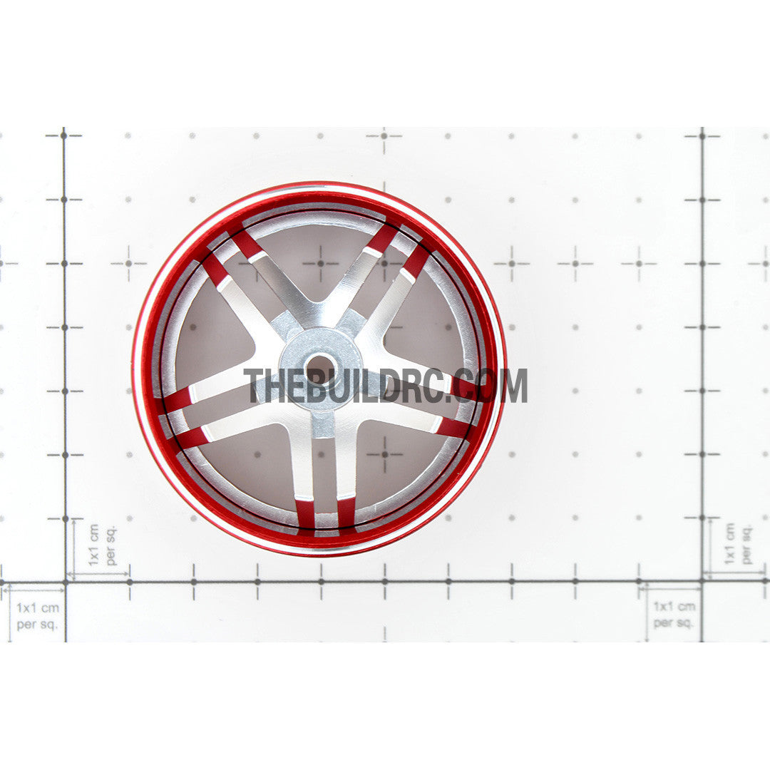 1/10 RC Car 5-Star 6mm Offset  26mm Alloy CNC Sports Wheel Rim (4pcs)