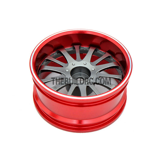 1/10 RC Car 14 Spoke 6mm Offset  26mm Alloy CNC Sports Wheel Rim (4pcs)