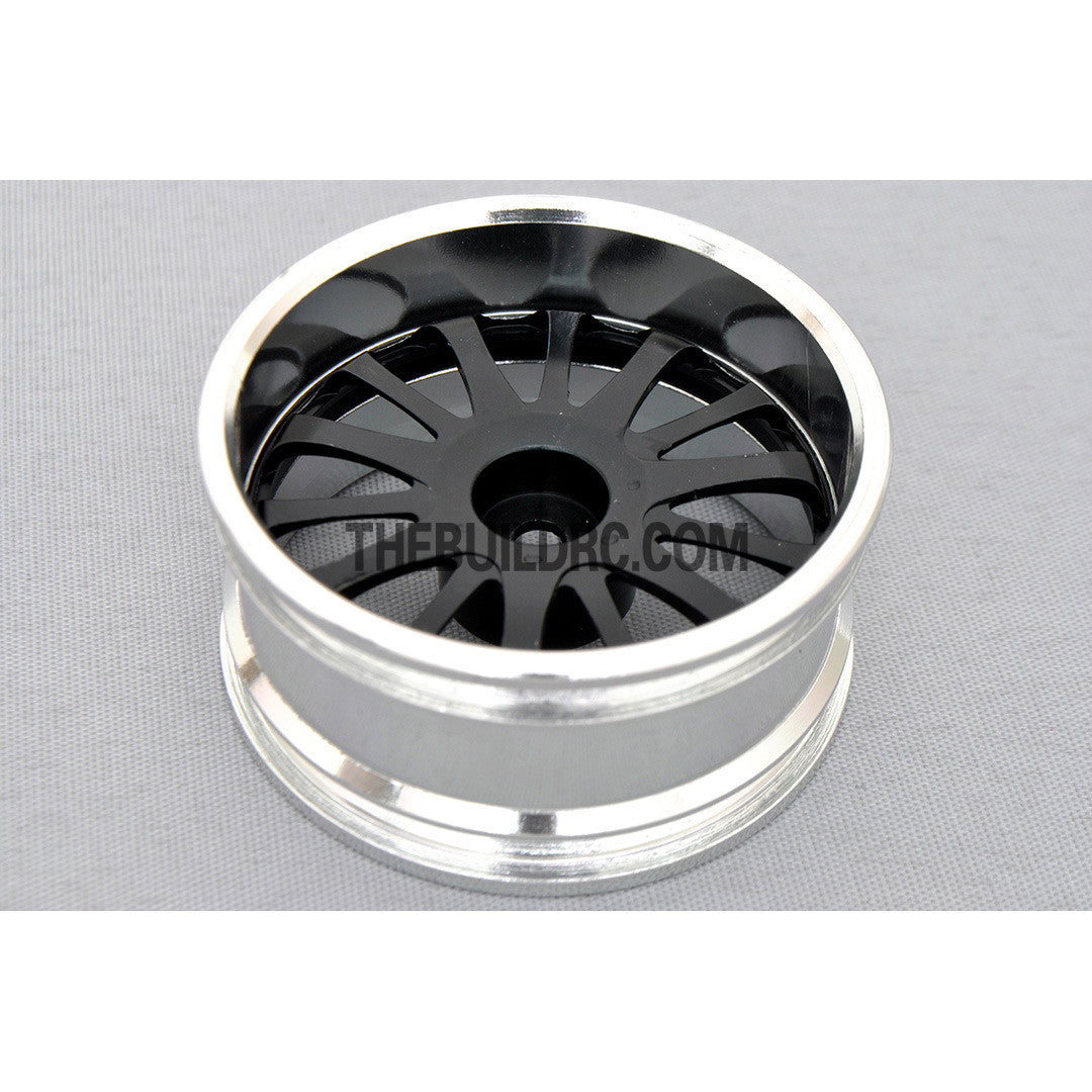 1/10 RC Car 14 Spoke 6mm Offset  26mm Alloy CNC Sports Wheel Rim (4pcs)