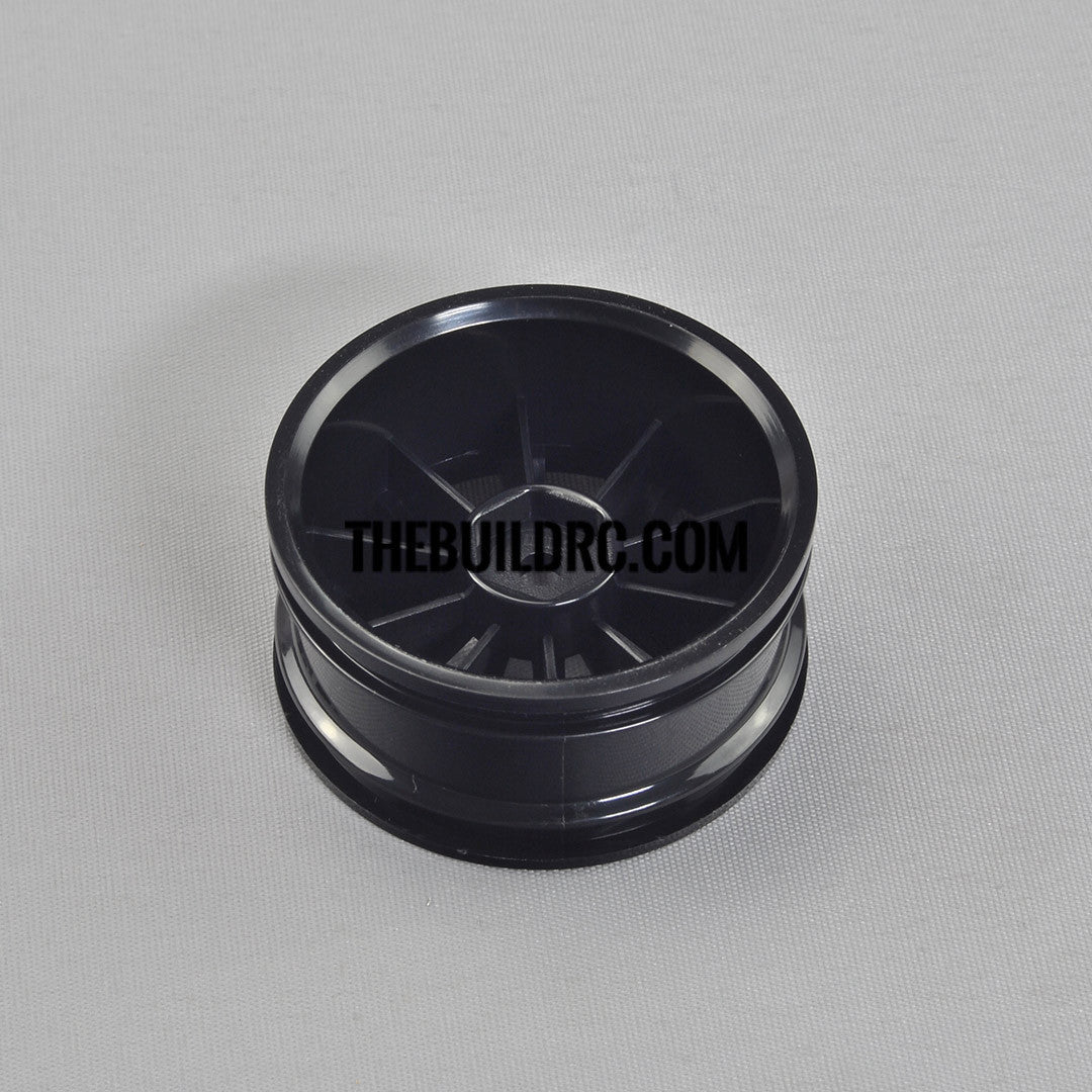 1/10 RC Car 26mm 10 Spoke 6mm Offset DRIFT Sporty Wheel 4pcs - Black