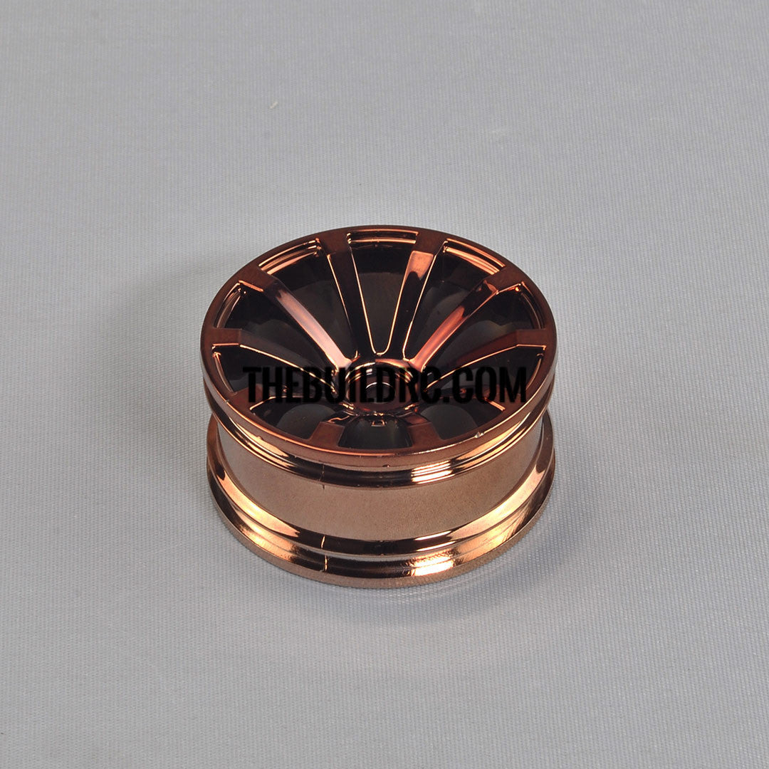 1/10 RC Car 26mm 10 Spoke 6mm Offset DRIFT Sporty Wheel 4pcs - Copper