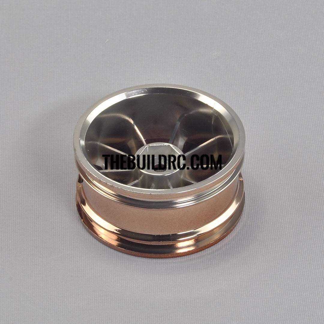 1/10 RC Car 26mm 10 Spoke 6mm Offset DRIFT Sporty Wheel 4pcs - Copper