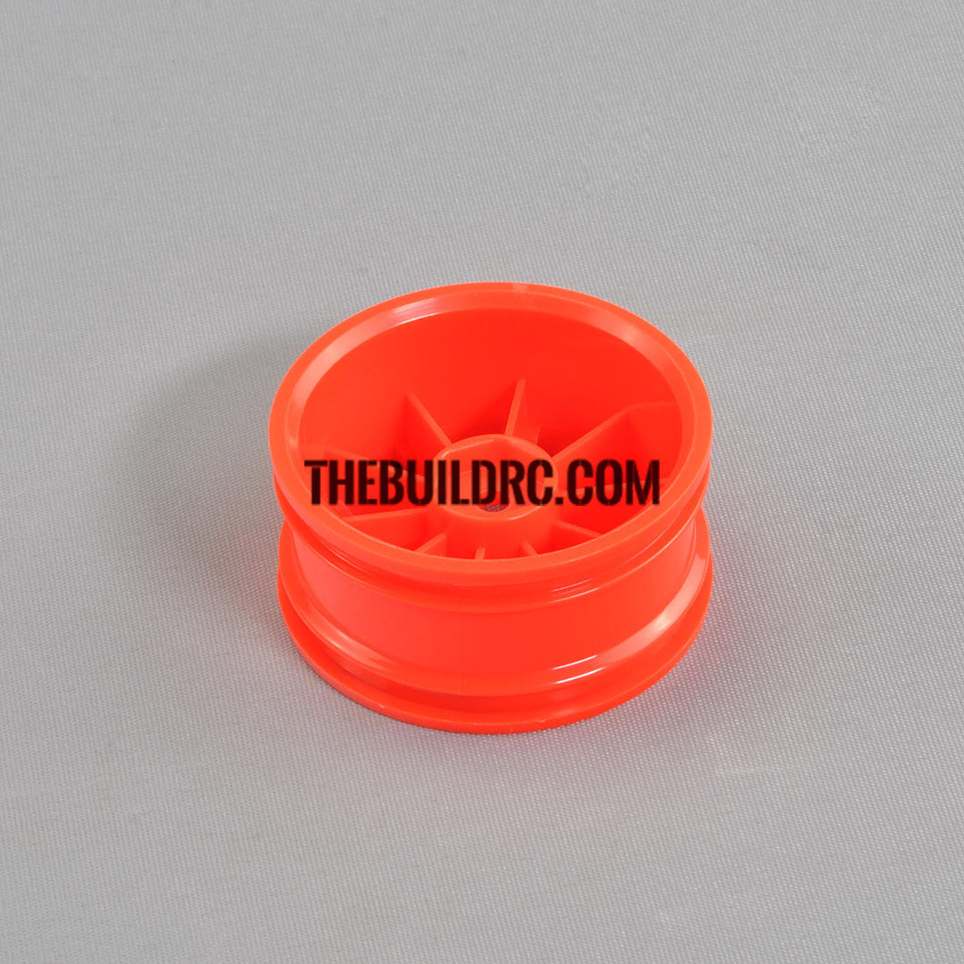 1/10 RC Car 26mm 10 Spoke 3mm Offset DRIFT Sporty Wheel 4pcs - Orange