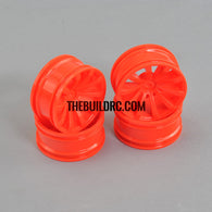 1/10 RC Car 26mm 10 Spoke 3mm Offset DRIFT Sporty Wheel 4pcs - Orange