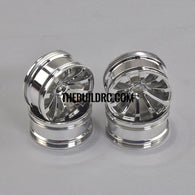 1/10 RC Car 26mm 10 Spoke 6mm Offset DRIFT Sporty Wheel 4pcs - Silver