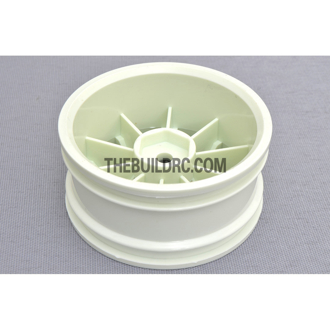 1/10 RC Car 23mm 10 Spoke 3mm Offset DRIFT Sporty Wheel 4pcs - White