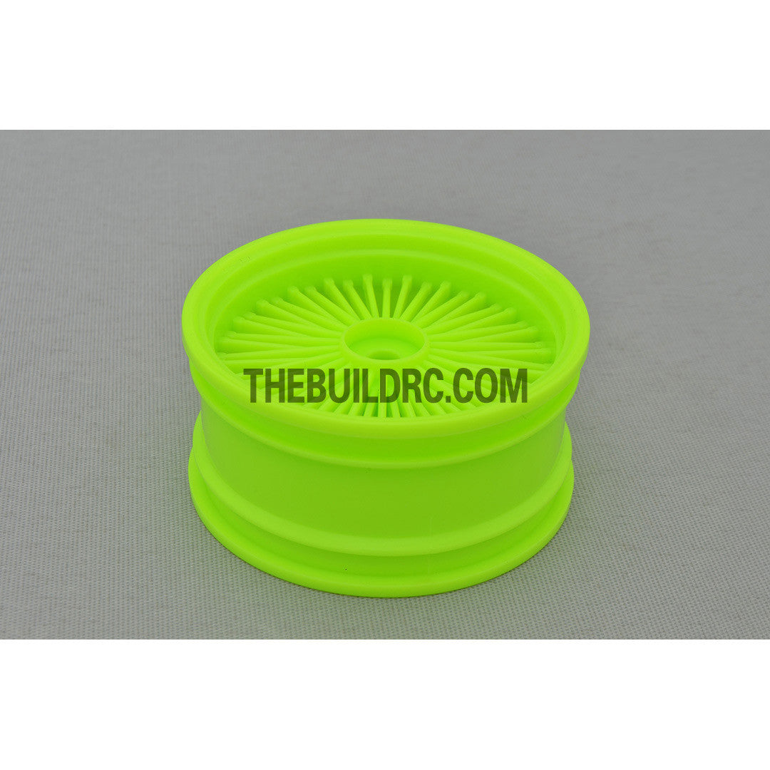 1/10 RC Car 26mm 55 Spoke 0mm Offset DRIFT Sporty Wheel 4pcs - Green
