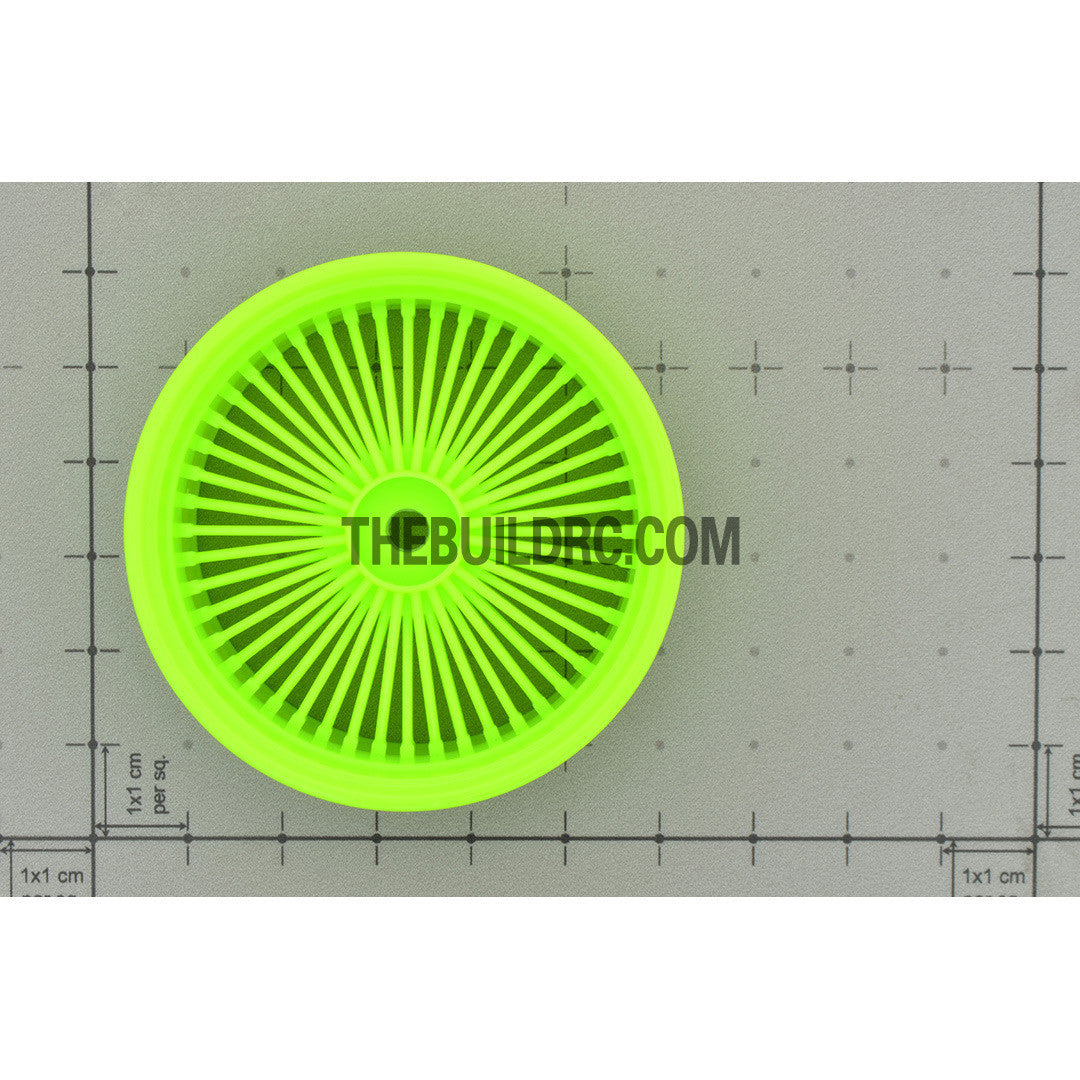 1/10 RC Car 26mm 55 Spoke 0mm Offset DRIFT Sporty Wheel 4pcs - Green