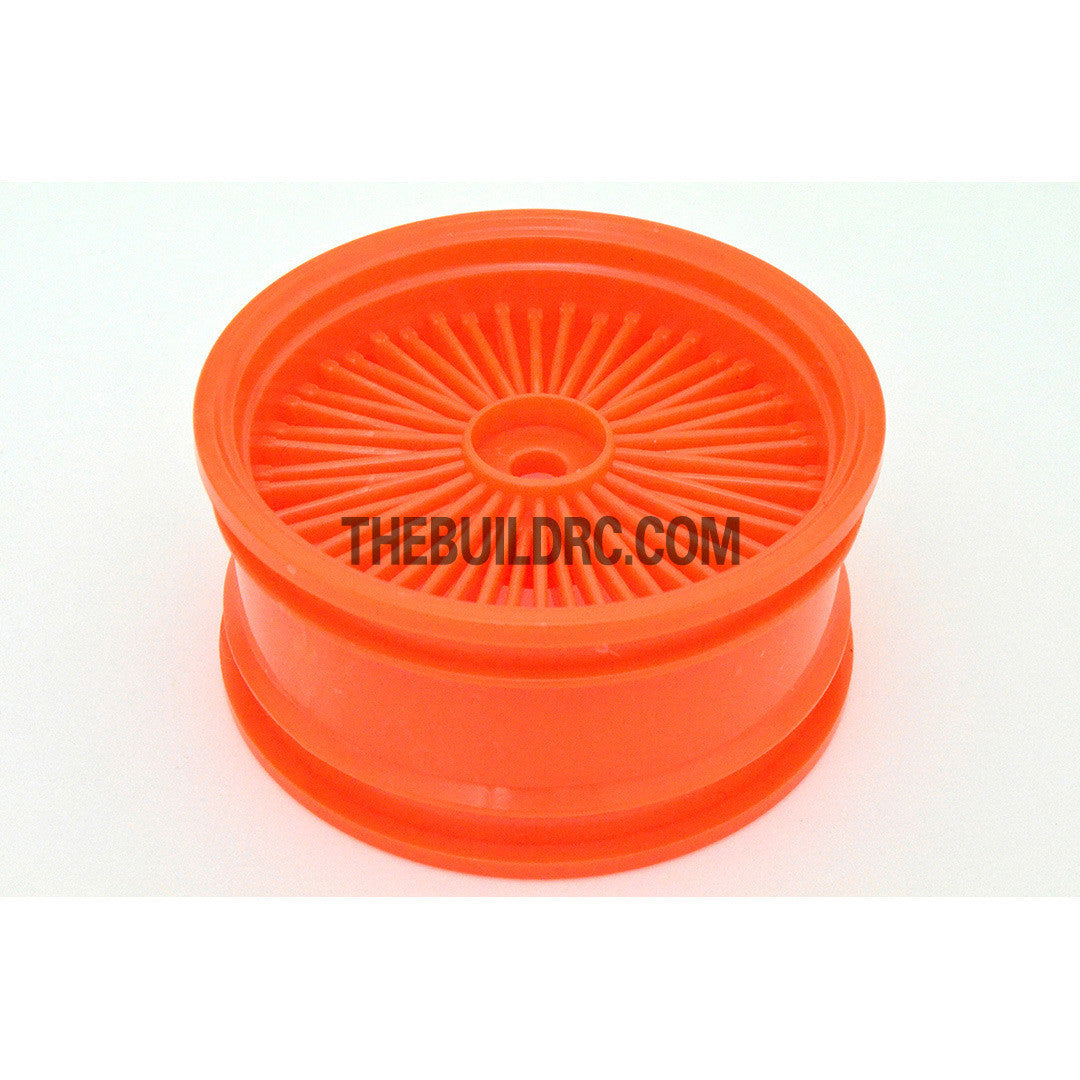 1/10 RC Car 26mm 55 Spoke 0mm Offset DRIFT Sporty Wheel 4pcs - Orange
