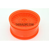 1/10 RC Car 26mm 55 Spoke 0mm Offset DRIFT Sporty Wheel 4pcs - Orange