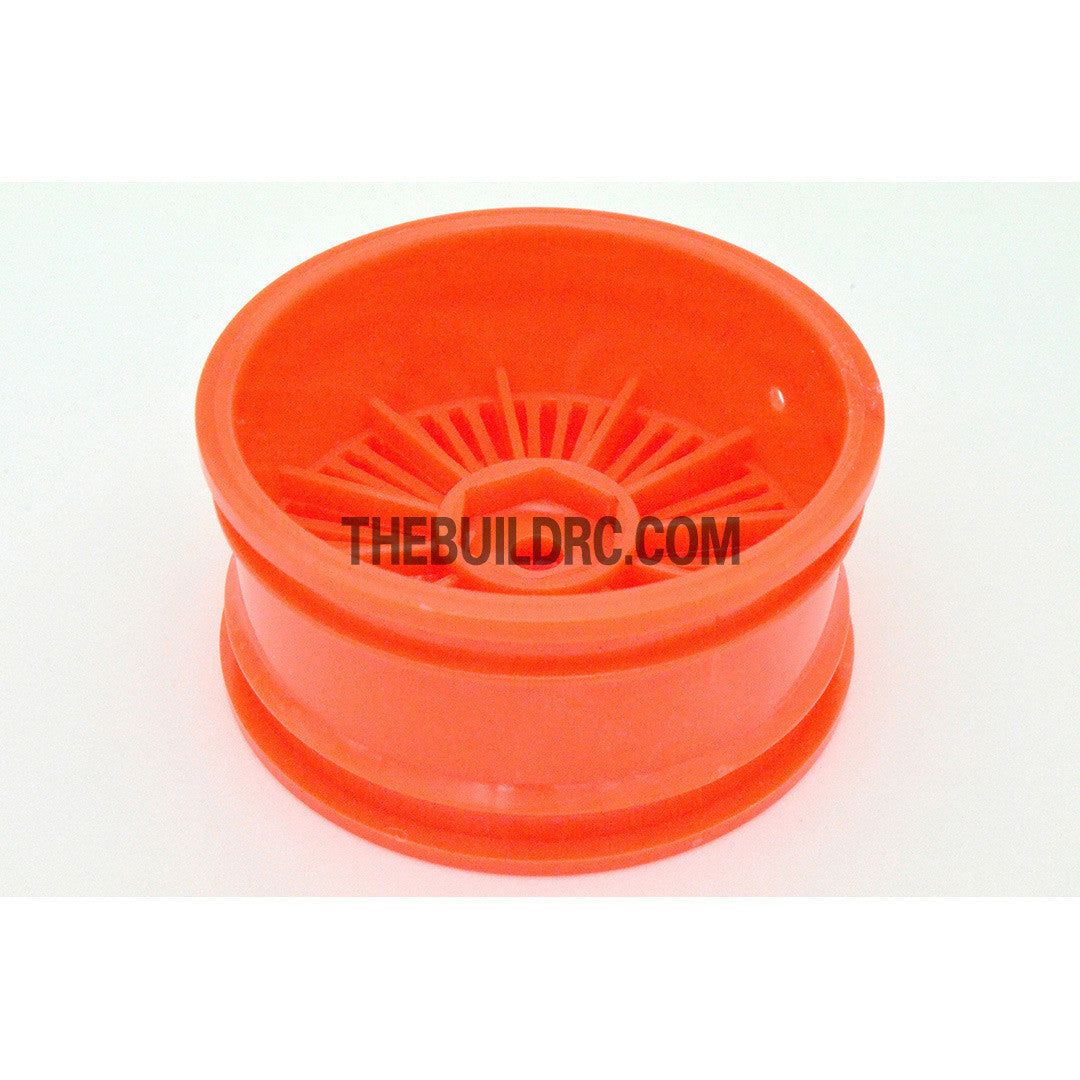 1/10 RC Car 26mm 55 Spoke 0mm Offset DRIFT Sporty Wheel 4pcs - Orange