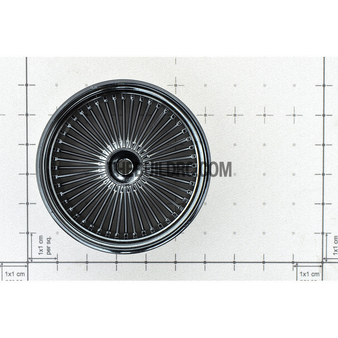 1/10 RC Car 26mm 55 Spoke 0mm Offset DRIFT Sporty Wheel 4pcs - Titanium
