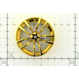 1/10 RC R/c Racing On-Road DRIFT Car 10 Spoke 2mm Offset 26mm Alloy Wheel Rim 4pcs - Gold