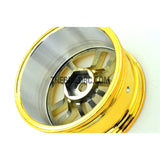 1/10 RC R/c Racing On-Road DRIFT Car 10 Spoke 2mm Offset 26mm Alloy Wheel Rim 4pcs - Gold
