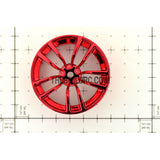 1/10 RC R/c Racing On-Road DRIFT Car 10 Spoke 2mm Offset 26mm Alloy Wheel Rim 4pcs - Red