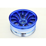 1/10 RC Car 26mm 12 Spoke 6mm Offset DRIFT Metallic Wheel Rim 4pcs - Blue