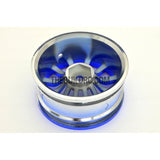 1/10 RC Car 26mm 12 Spoke 6mm Offset DRIFT Metallic Wheel Rim 4pcs - Blue