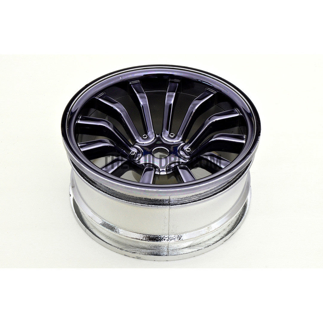 1/10 RC Car 26mm 12 Spoke 6mm Offset DRIFT Metallic Wheel Rim 4pcs - Titanium