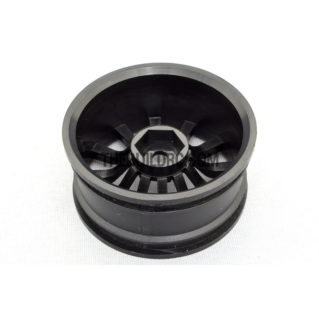 1/10 RC Car 26mm 12 Spoke 6mm Offset DRIFT Sport Wheel Rim 4pcs - Black