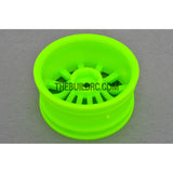 1/10 RC Car 26mm 12 Spoke 6mm Offset DRIFT Sport Wheel Rim 4pcs - Green
