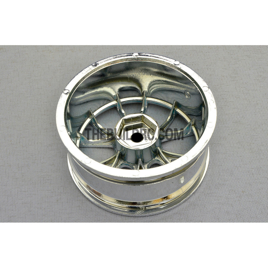 1/10 RC Car 12 Spoke 3mm Offset Drift 26mm Wheel Rim Set - Blue