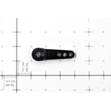 RC Car CNC Aluminium 29mm Servo Arm / Horn for Futaba Servo (25T) - Black