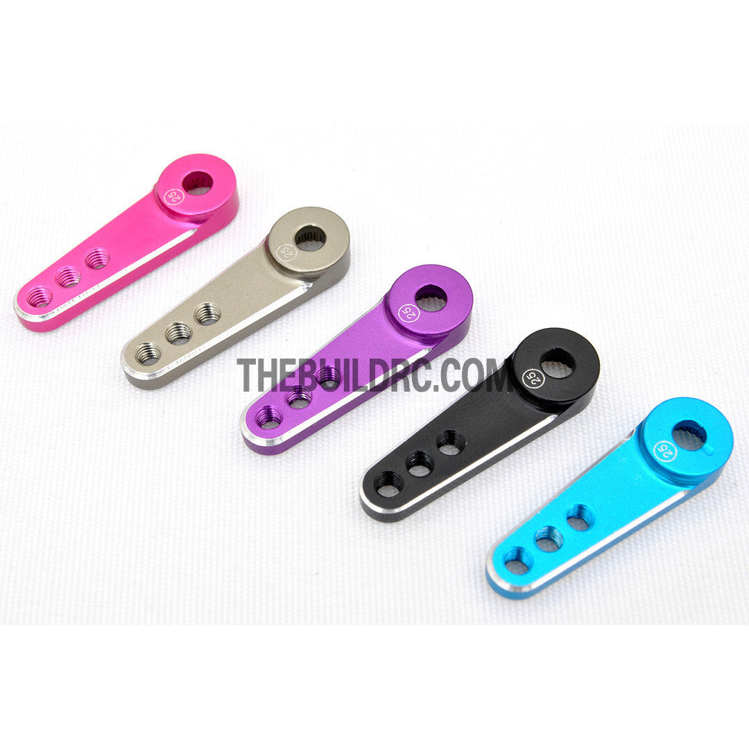 RC Car CNC Aluminium 29mm Servo Arm / Horn for Futaba Servo (25T) - Red