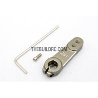 RC Car CNC Aluminium 35mm Adjustable Servo Arm / Horn for Futaba Servo (25T) - Grey