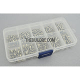 RC 2.0mm Hex Flat & Dome Head Screw Set with Plastic Container / Tool Box