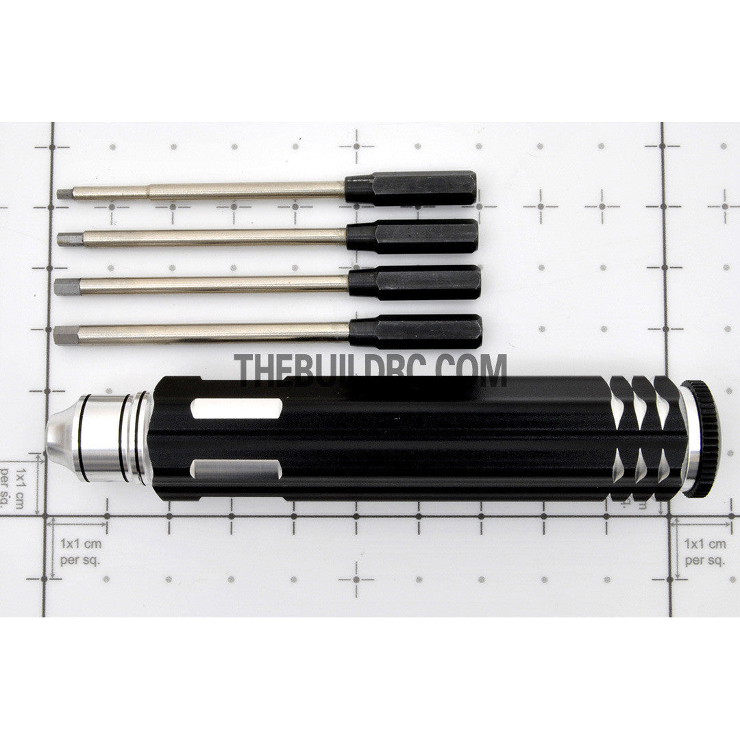 Ultra Durable 4-In-1 Hex Screw Driver - Black