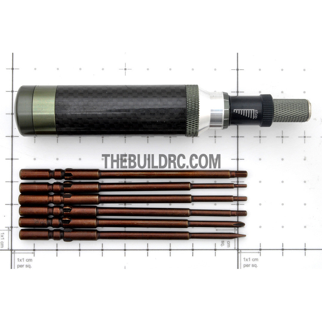 Ultra Durable  6-In-1 Hex Screw Driver - Black