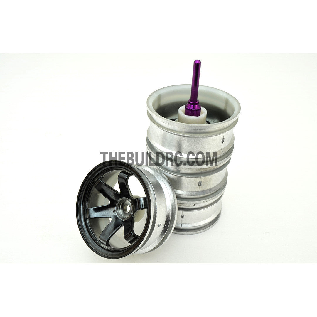 Aluminum RC Car Wheel Stand Holder Connector (2pcs) - Purple