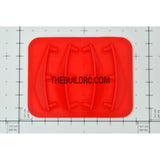 RC Car Body Silicon Fender Trim - Red