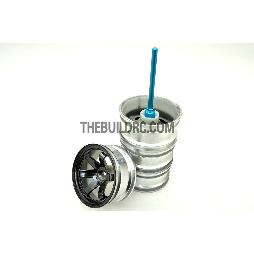 Aluminum RC Car 12mm Hex Wheel Stand Holder Connector (2pcs) - Light Blue