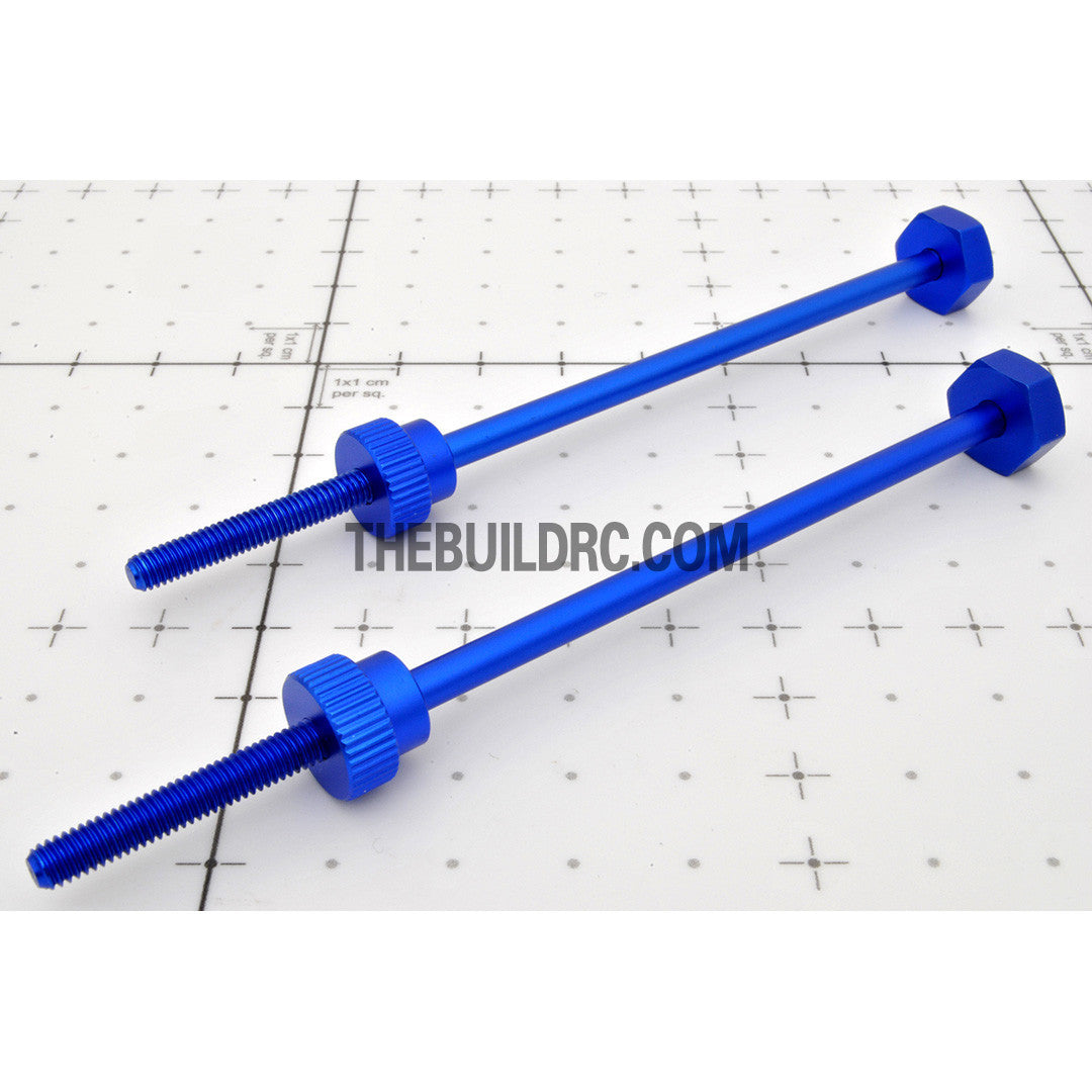 Aluminum RC Car 12mm Hex Wheel Stand Holder Connector (2pcs) - Dark Blue