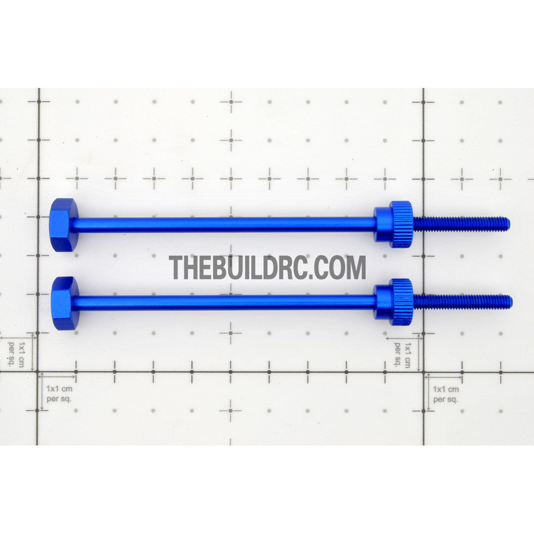 Aluminum RC Car 12mm Hex Wheel Stand Holder Connector (2pcs) - Dark Blue