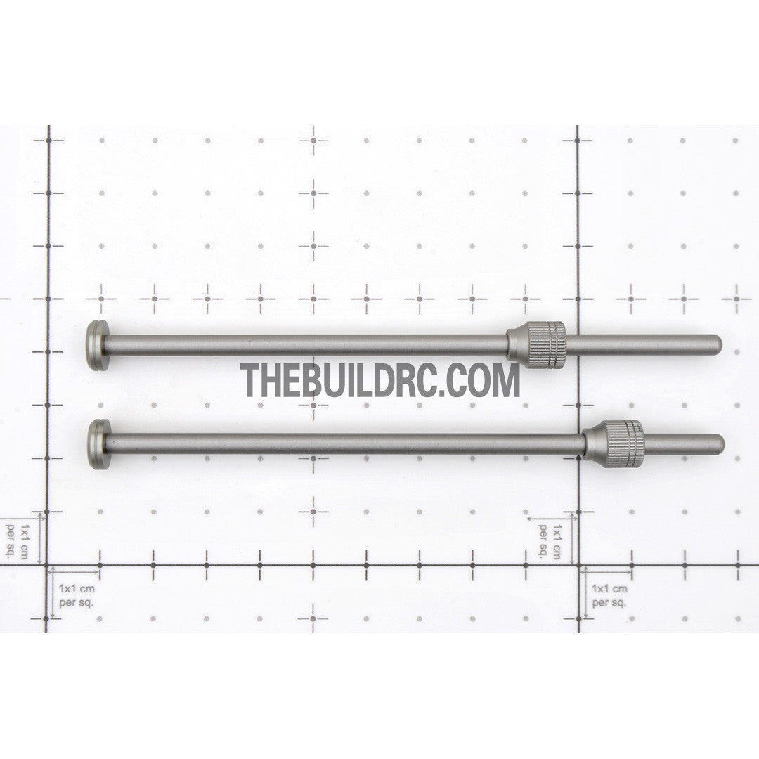 Aluminum RC Car 12mm Hex Wheel Stand Holder Connector (2pcs) - Grey