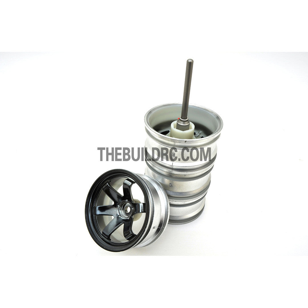 Aluminum RC Car 12mm Hex Wheel Stand Holder Connector (2pcs) - Grey
